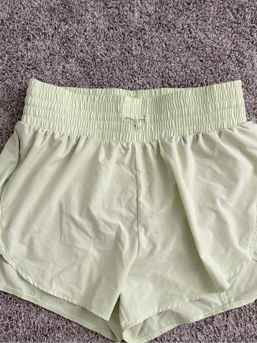 all in motion Light Lime Elastic-Waist Home Shorts